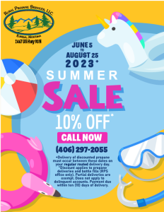 2023 Summer sale 10 percent off. Contact main office for details